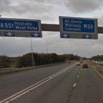 M53 Motorway Wirral Mersyside